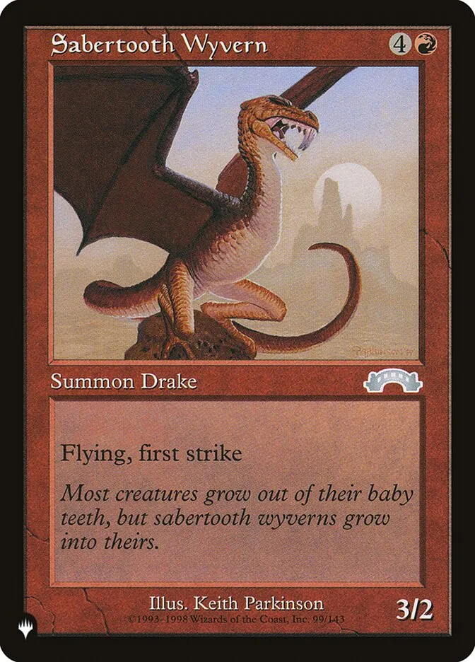 Sabertooth Wyvern Front Face