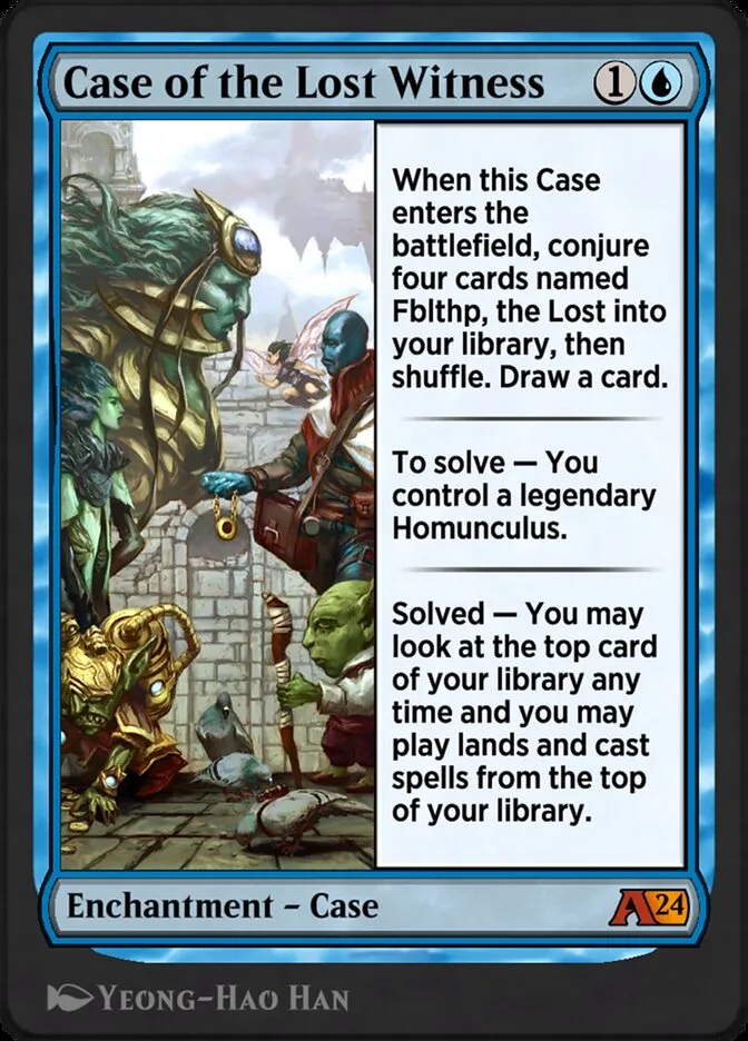 Case of the Lost Witness Front Face