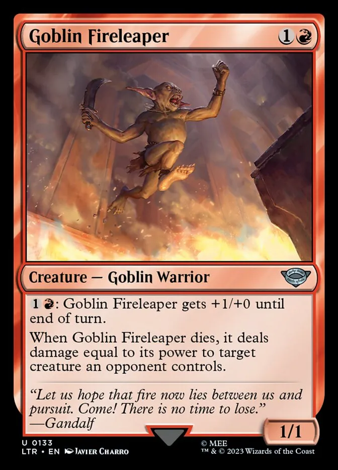 Goblin Fireleaper Front Face