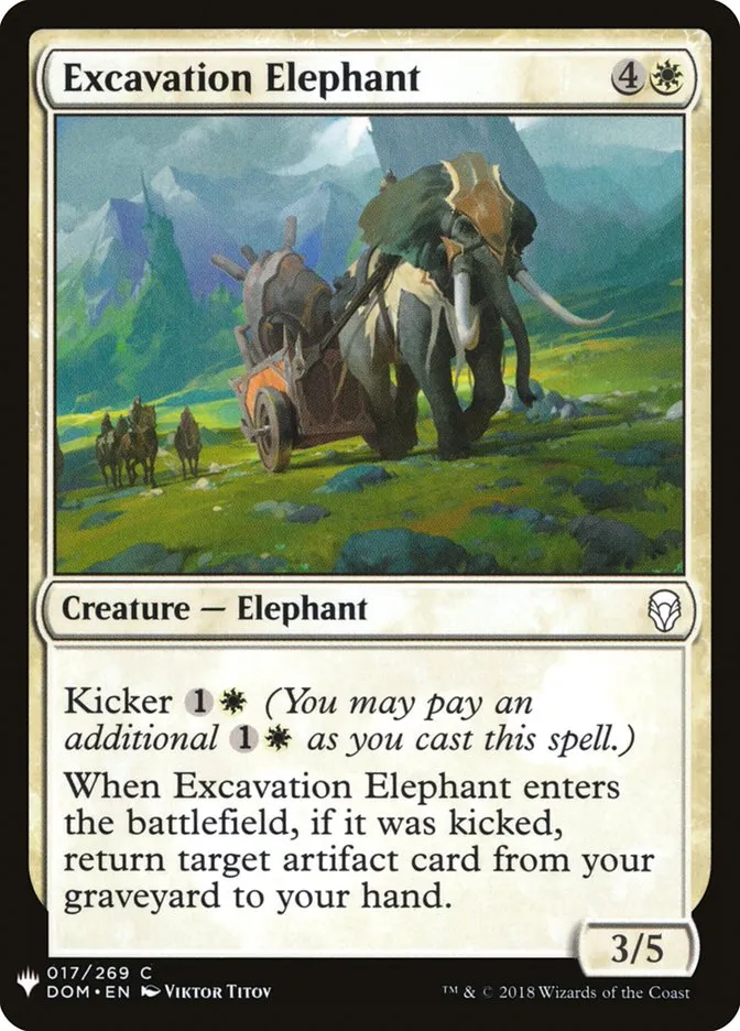 Excavation Elephant Front Face