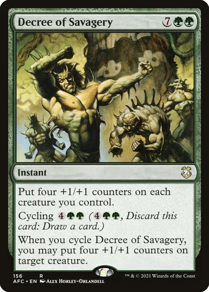Decree of Savagery Front Face