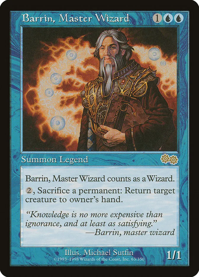 Barrin, Master Wizard Front Face