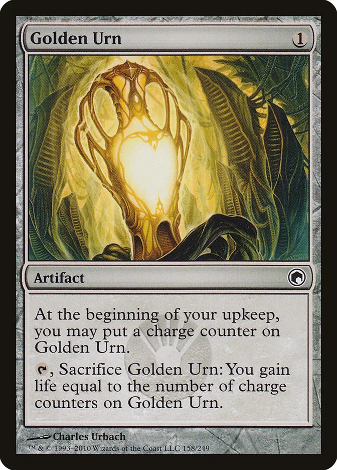 Golden Urn Front Face