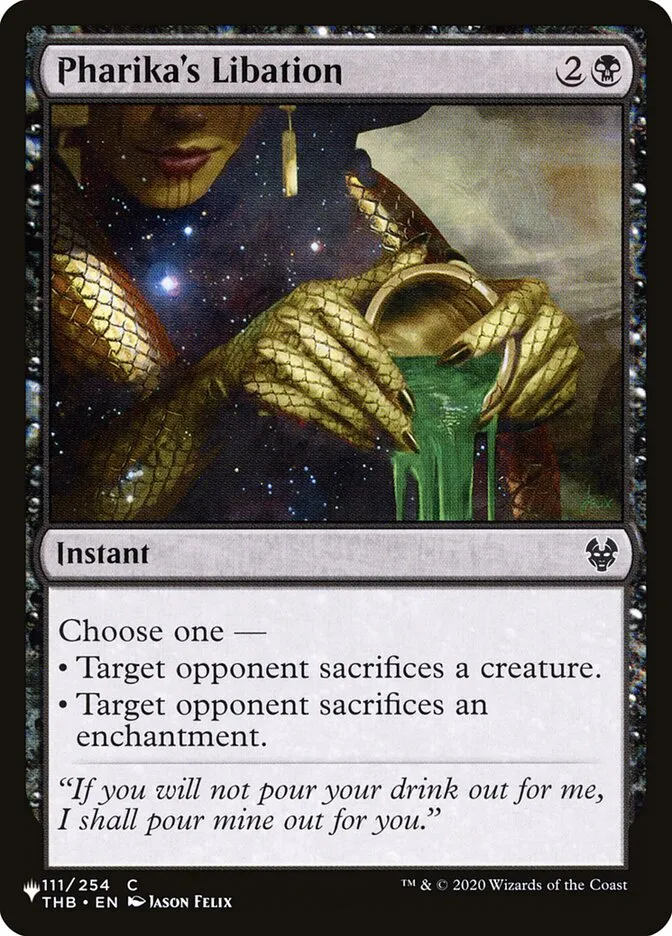Pharika's Libation Front Face