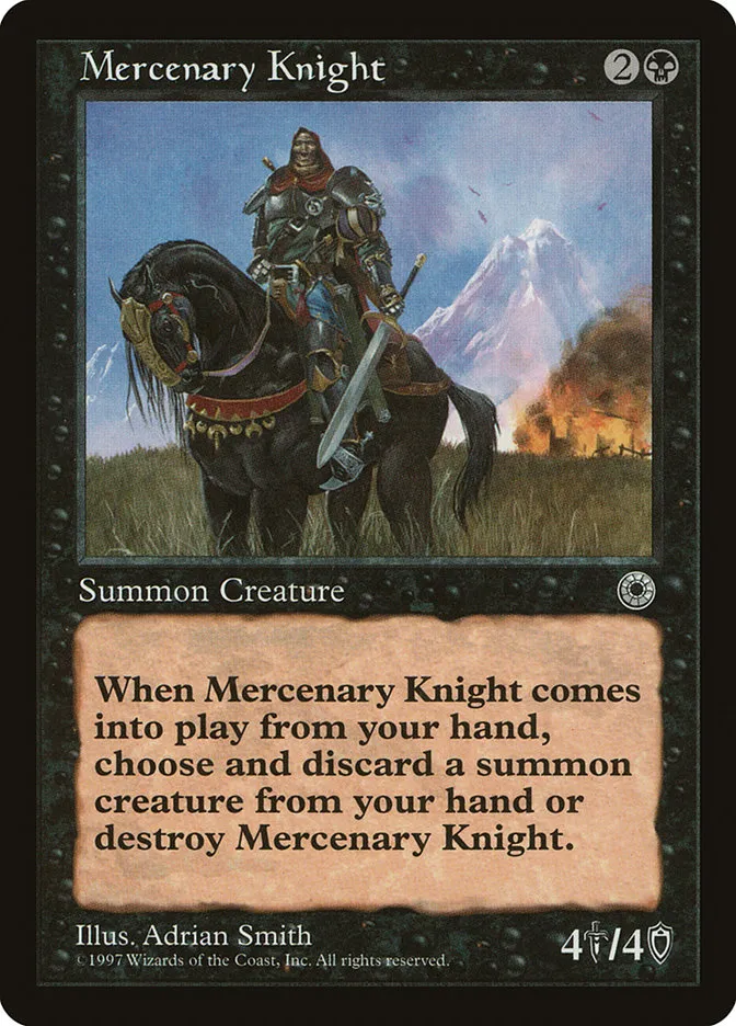 Mercenary Knight Front Face