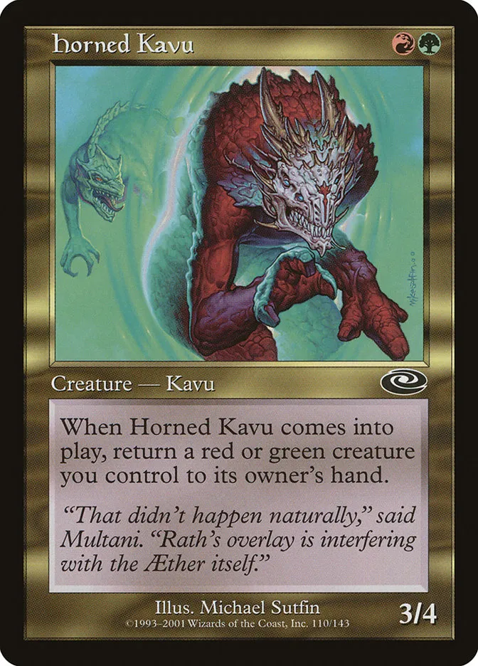 Horned Kavu Front Face