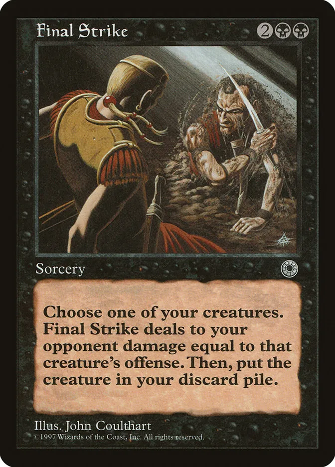 Final Strike Front Face