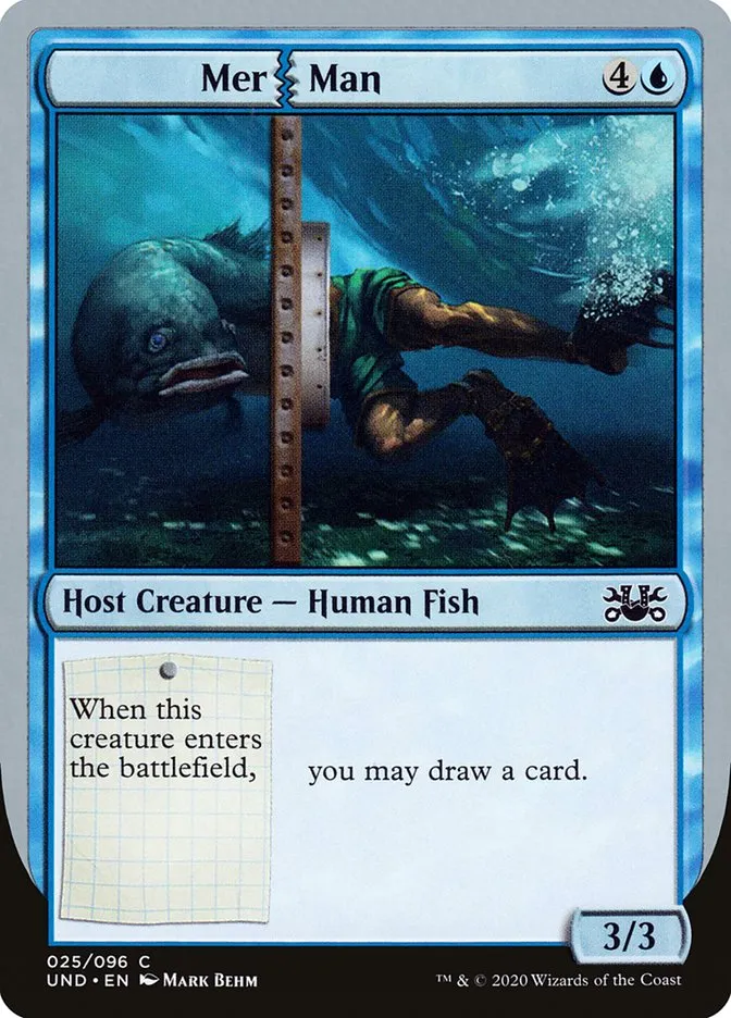 Mer Man Front Face