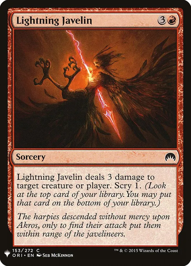 Lightning Javelin Front Face