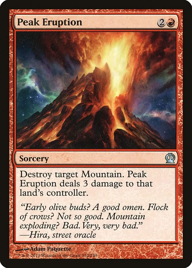 Peak Eruption Front Face
