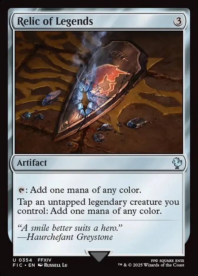 Relic of Legends Front Face