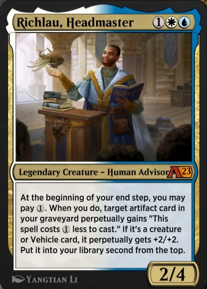 Richlau, Headmaster Front Face