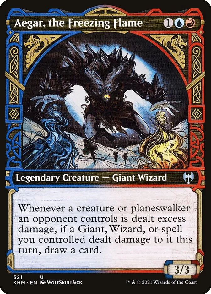 Aegar, the Freezing Flame Front Face