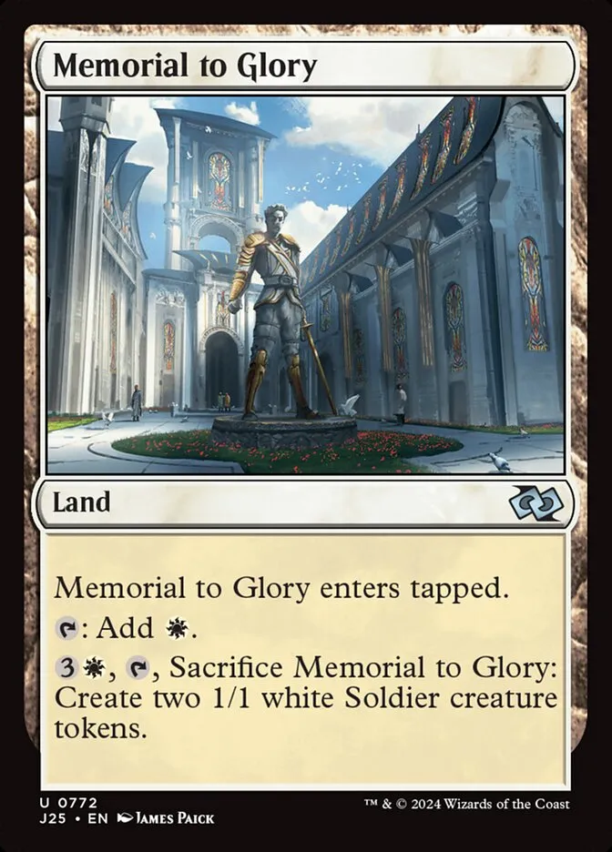 Memorial to Glory Front Face