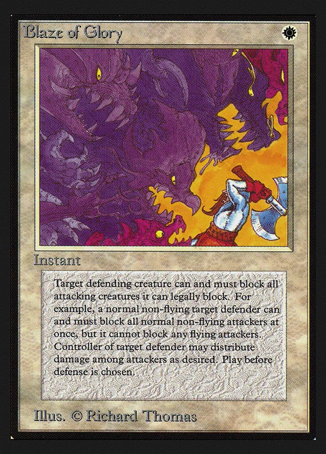 Blaze of Glory Front Face
