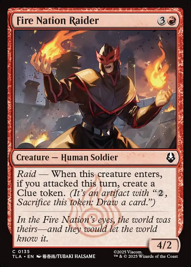 Fire Nation Raider Front Face