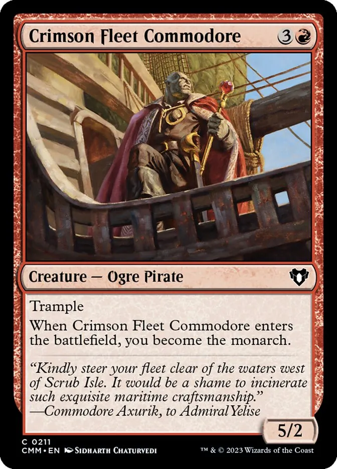 Crimson Fleet Commodore Front Face