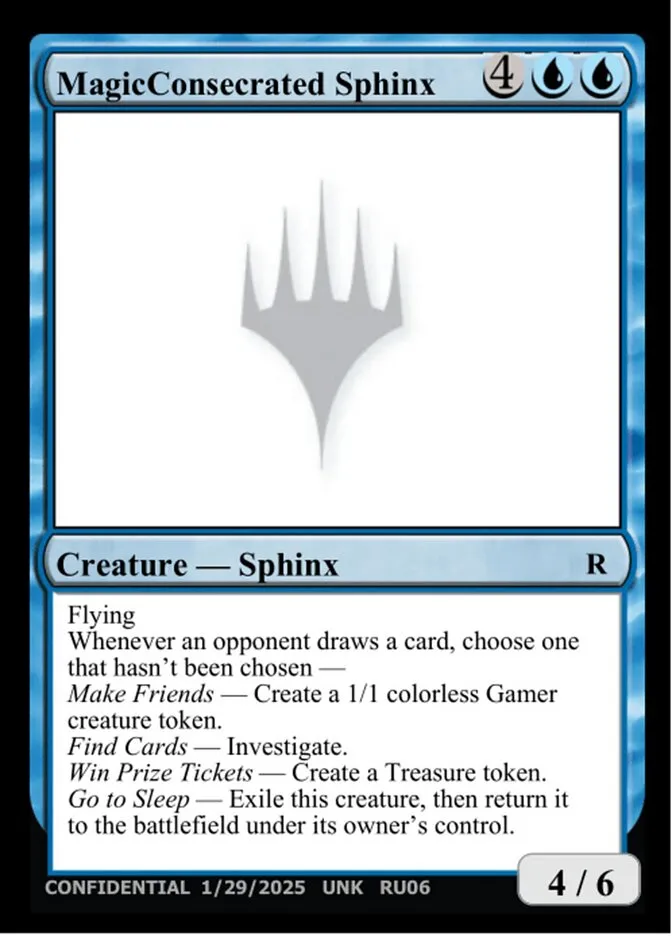 MagicConsecrated Sphinx Front Face