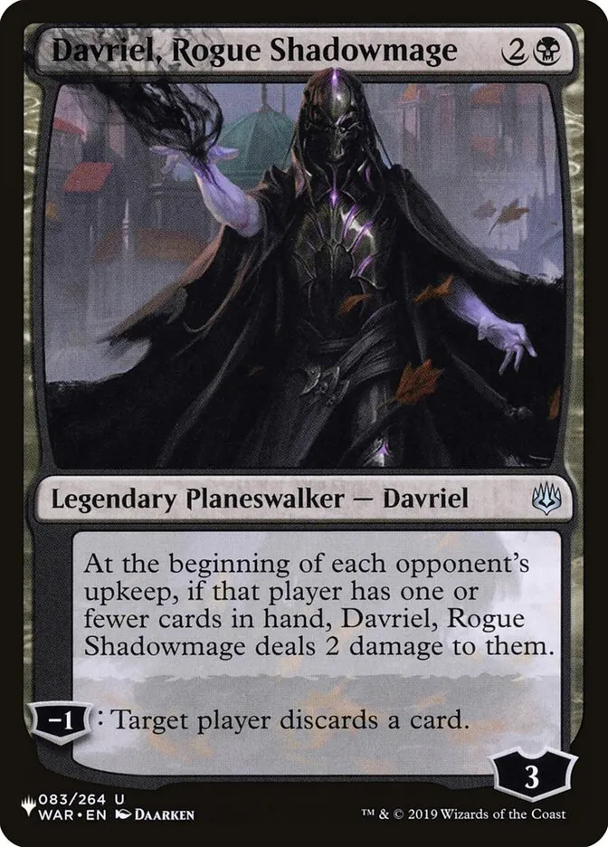 Davriel, Rogue Shadowmage Front Face