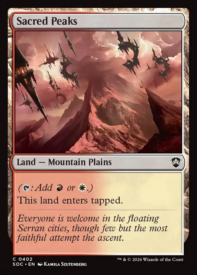 Sacred Peaks Front Face