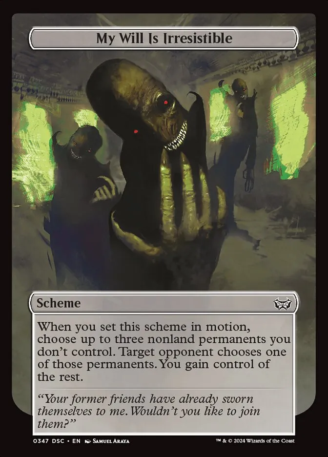 My Will Is Irresistible Front Face