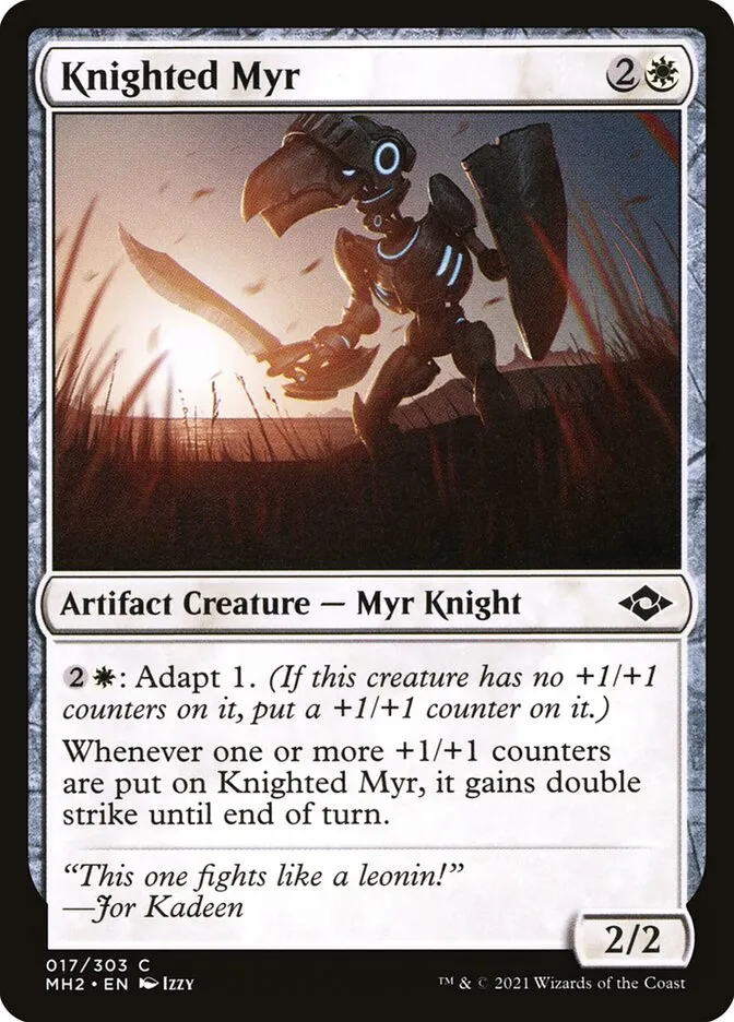 Knighted Myr Front Face