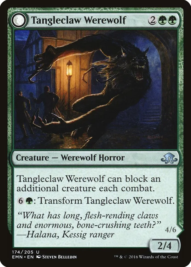 Tangleclaw Werewolf // Fibrous Entangler Front Face