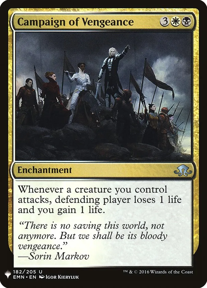 Campaign of Vengeance Front Face