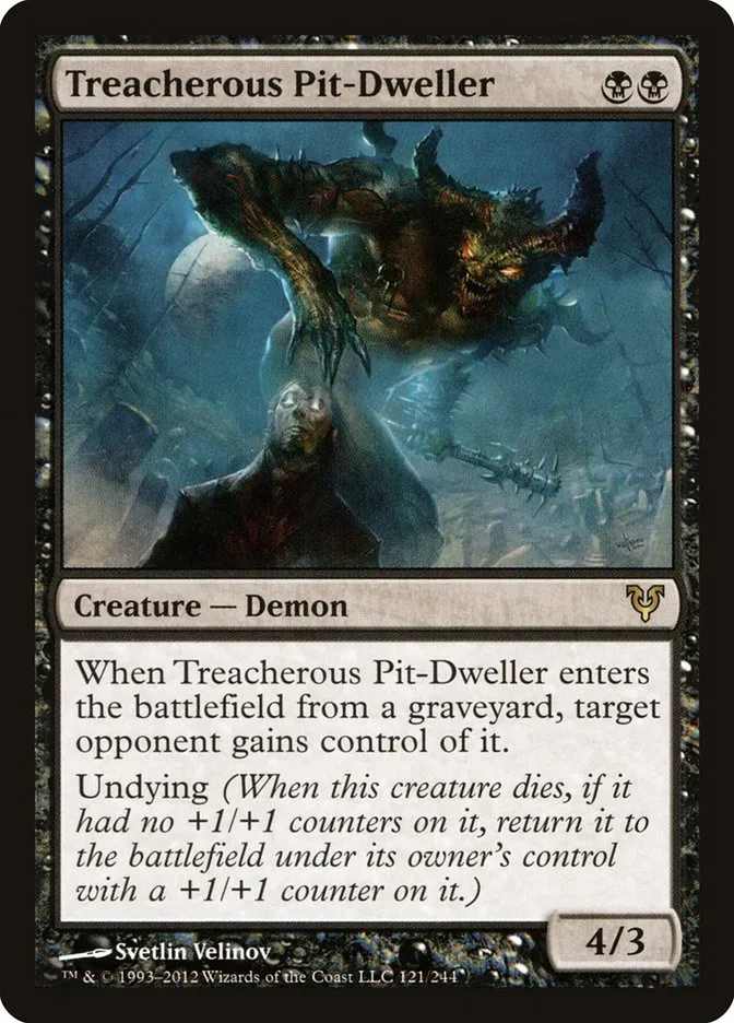 Treacherous Pit-Dweller Front Face