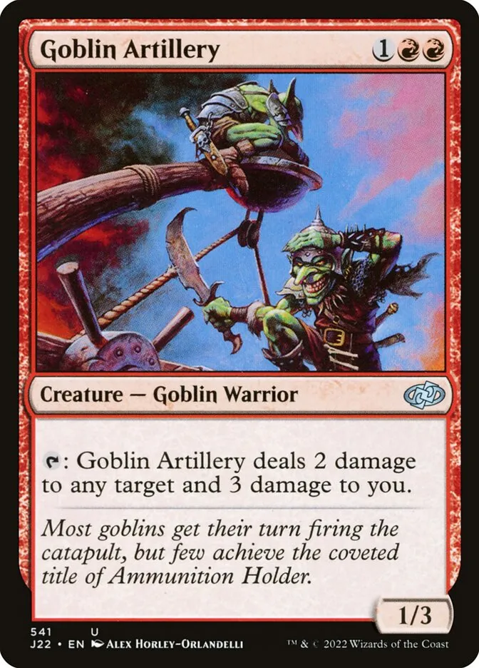 Goblin Artillery Front Face