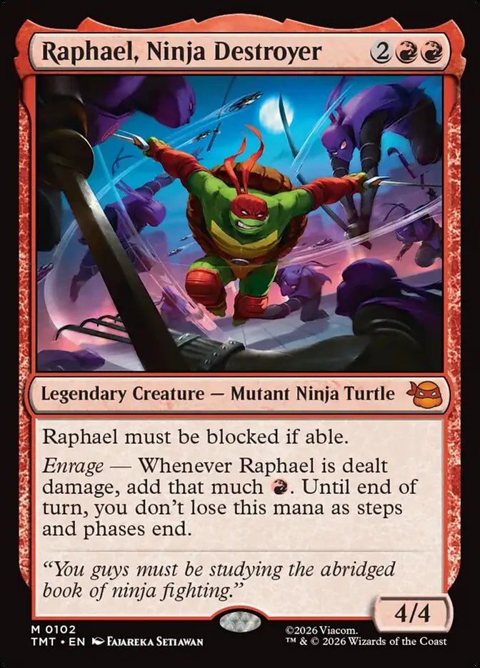 Raphael, Ninja Destroyer Front Face