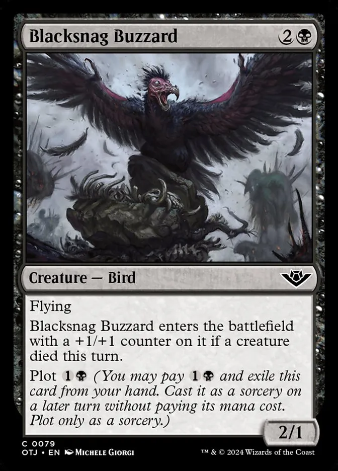 Blacksnag Buzzard Front Face