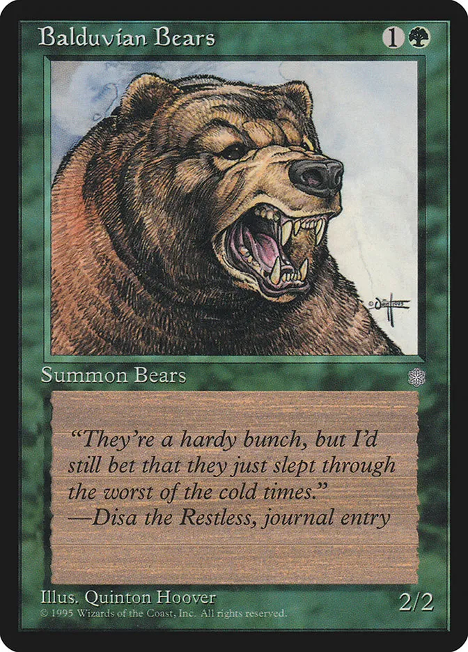 Balduvian Bears Front Face