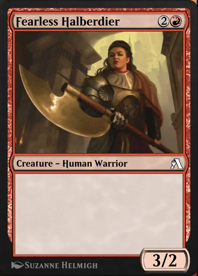 Fearless Halberdier Front Face