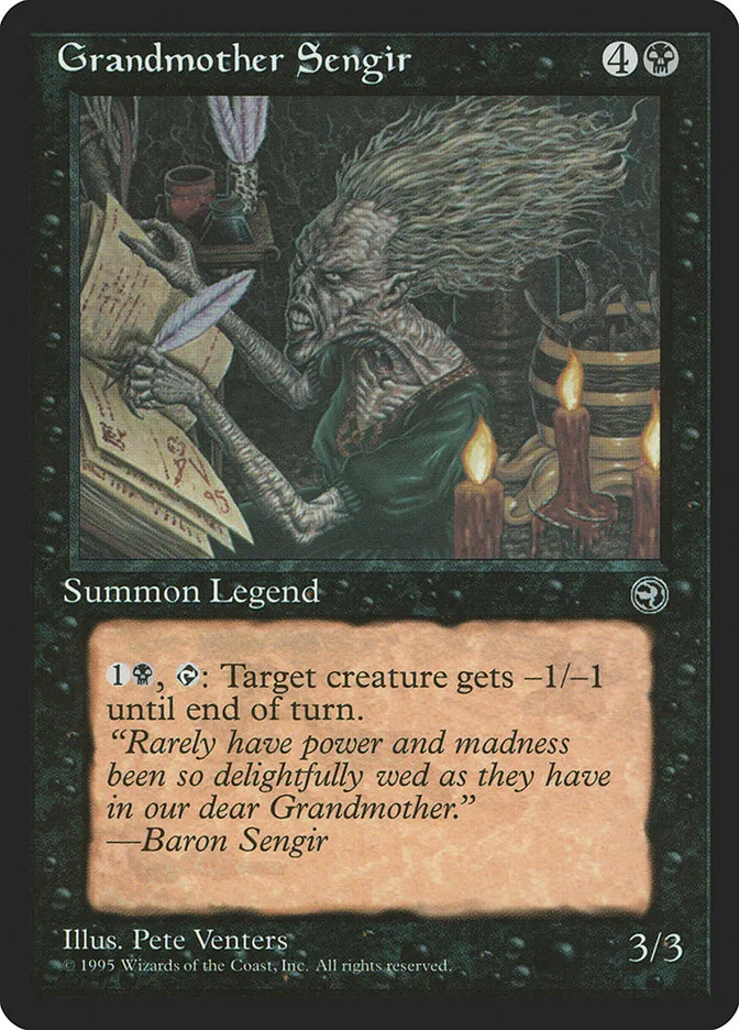 Grandmother Sengir Front Face