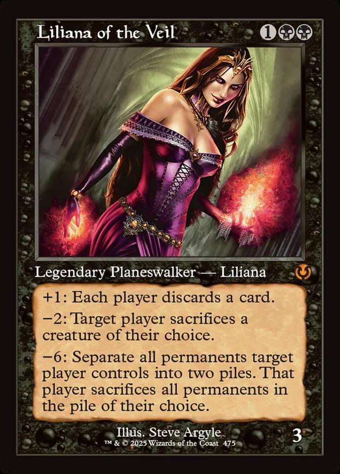 Liliana of the Veil Front Face