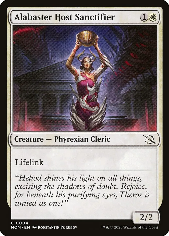 Alabaster Host Sanctifier Front Face