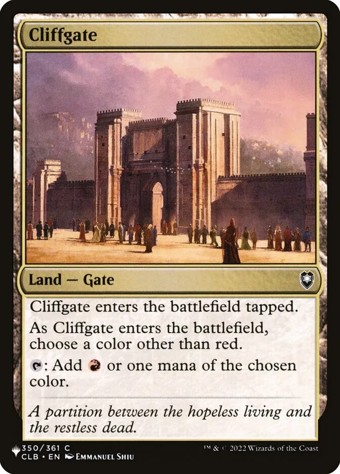 Cliffgate Front Face