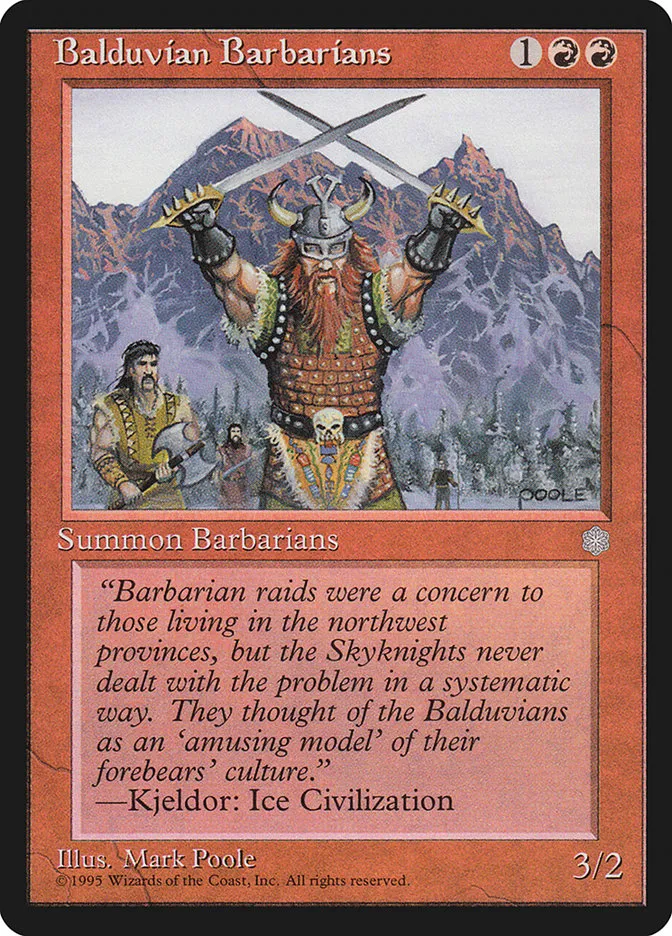 Balduvian Barbarians Front Face