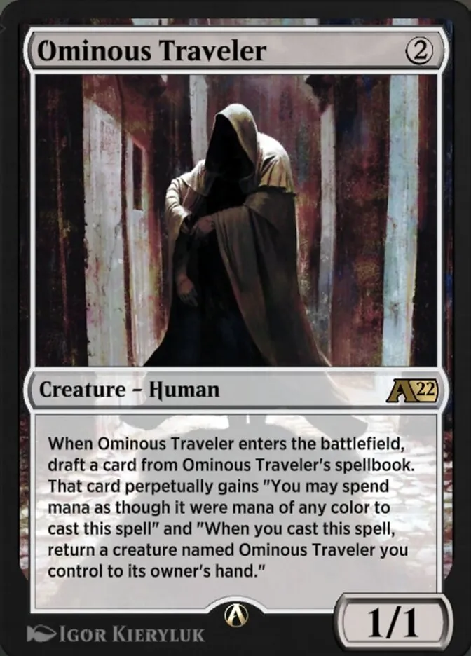Ominous Traveler Front Face