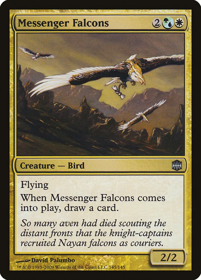 Messenger Falcons Front Face