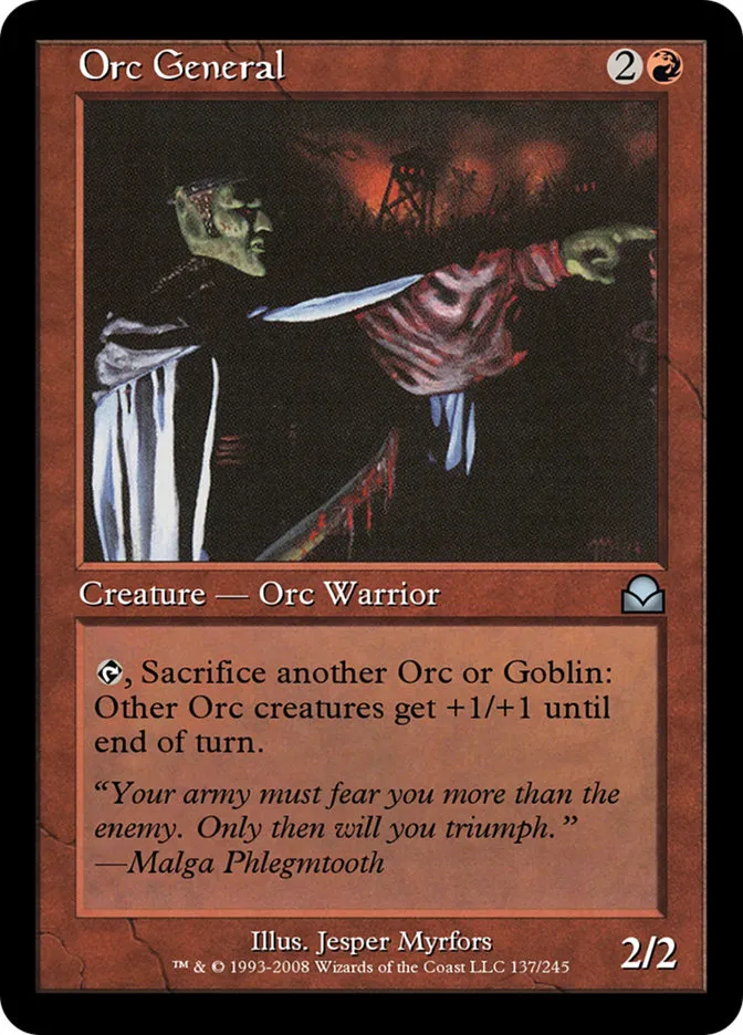 Orc General Front Face