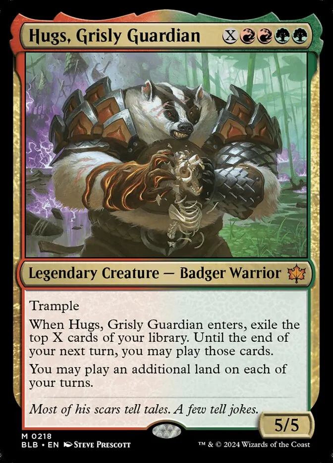 Hugs, Grisly Guardian Front Face