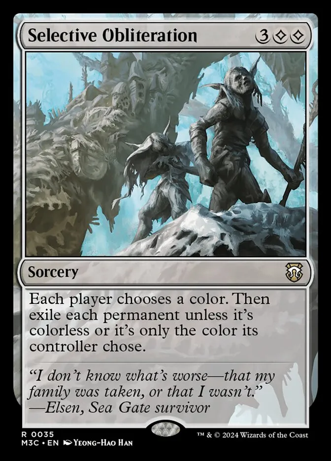 Selective Obliteration Front Face