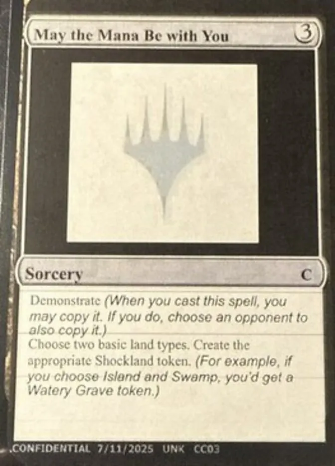 May the Mana Be with You Front Face