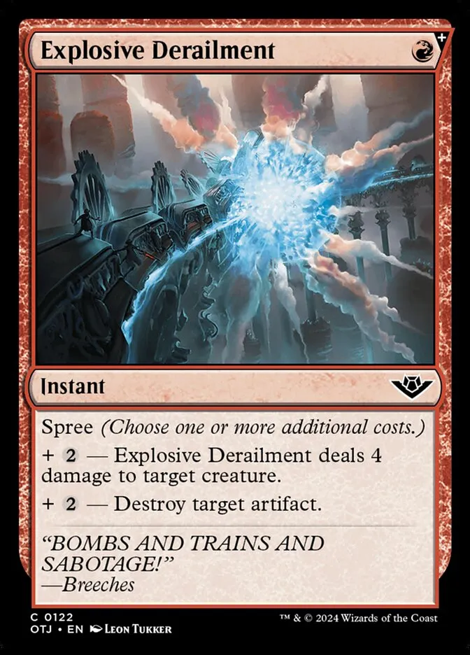 Explosive Derailment Front Face