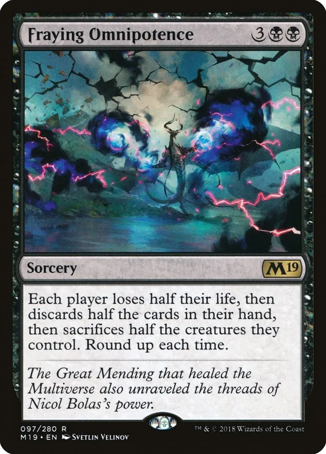 Fraying Omnipotence Front Face