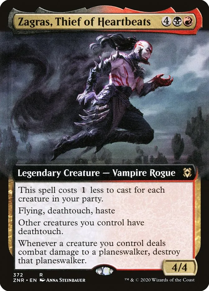 Zagras, Thief of Heartbeats Front Face