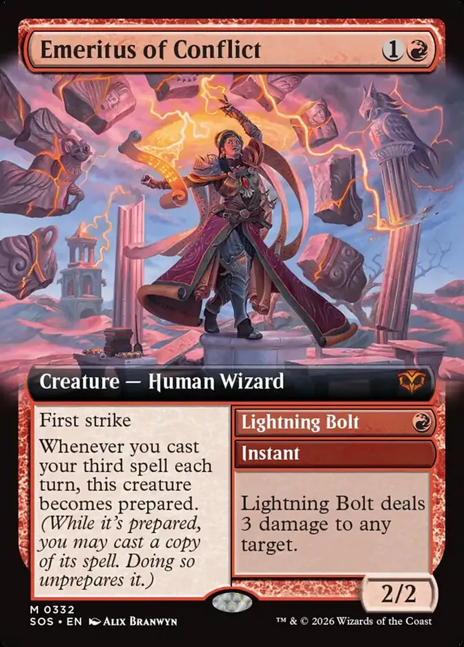 Emeritus of Conflict // Lightning Bolt Front Face