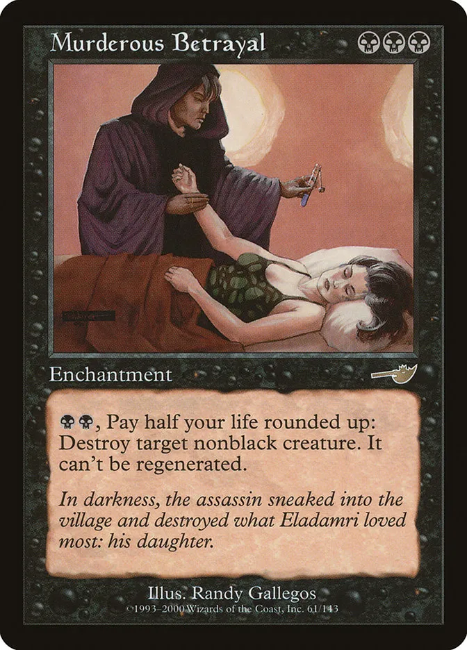 Murderous Betrayal Front Face